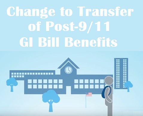 GI Bill Transfer Changes